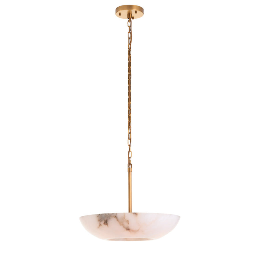 Wildwood Savino Veined Alabaster Cream Pendant