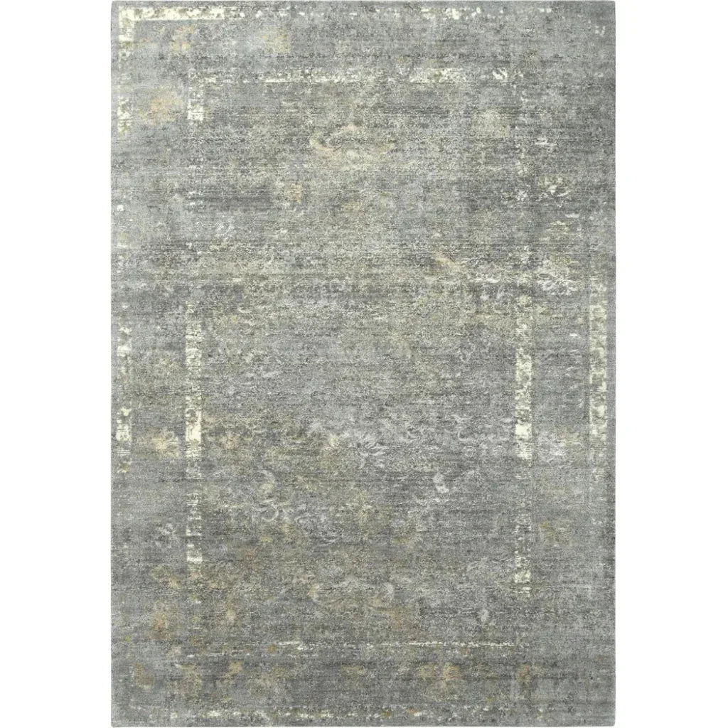 Chuc Border Gray Large Area Rugs For Living Room - LOOMLAN - LOOMLAN - Area Rugs