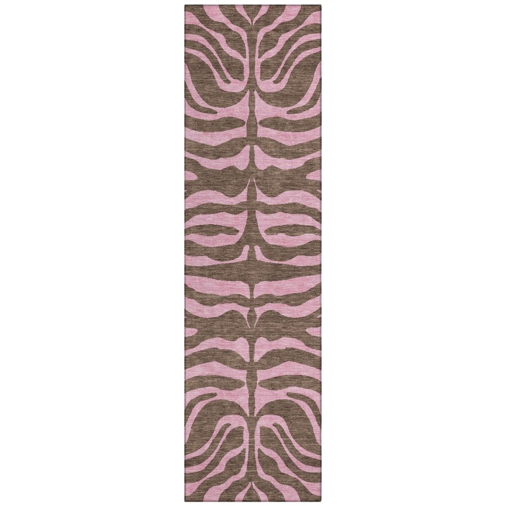 Fernelle Brown Washable Indoor - Outdoor Rug - LOOMLAN - LOOMLAN Rugs - Outdoor Rugs