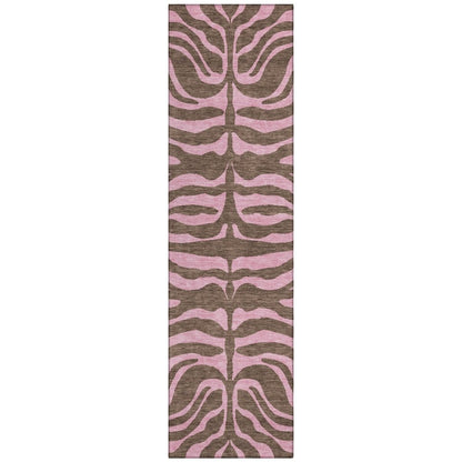 Fernelle Brown Washable Indoor - Outdoor Rug - LOOMLAN - LOOMLAN Rugs - Outdoor Rugs