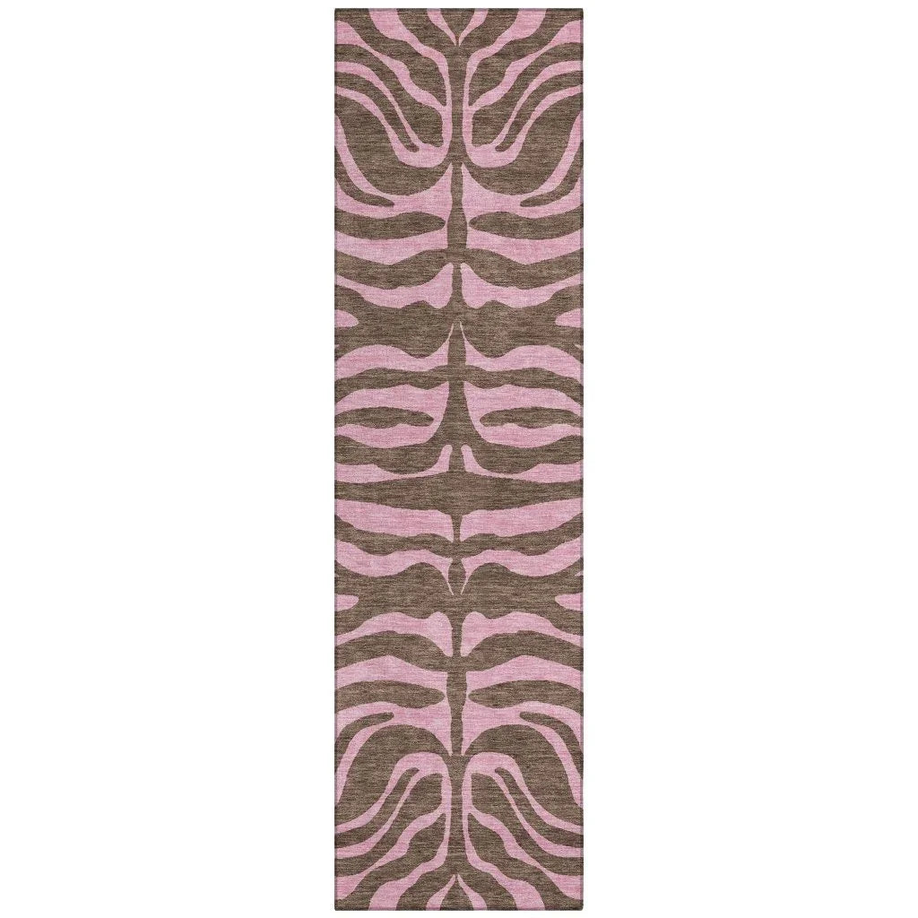Fernelle Brown Washable Indoor-Outdoor Rug