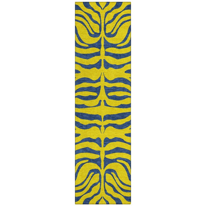 LOOMLAN Rugs Fernelle Gold Washable Indoor-Outdoor Rug