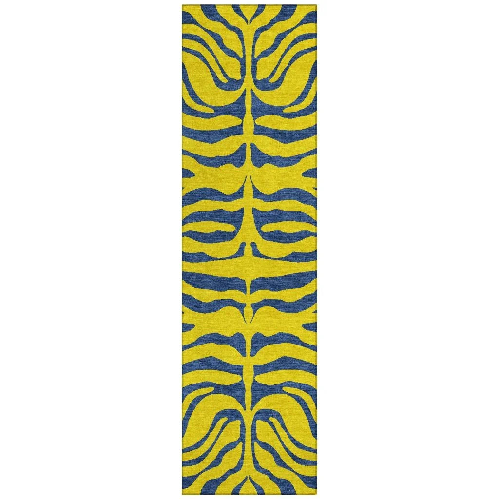 LOOMLAN Rugs Fernelle Gold Washable Indoor-Outdoor Rug
