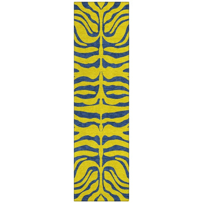 LOOMLAN Rugs Fernelle Gold Washable Indoor-Outdoor Rug