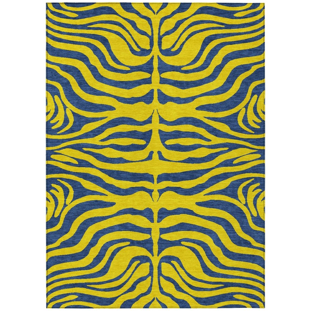 LOOMLAN Rugs Fernelle Gold Washable Indoor-Outdoor Rug