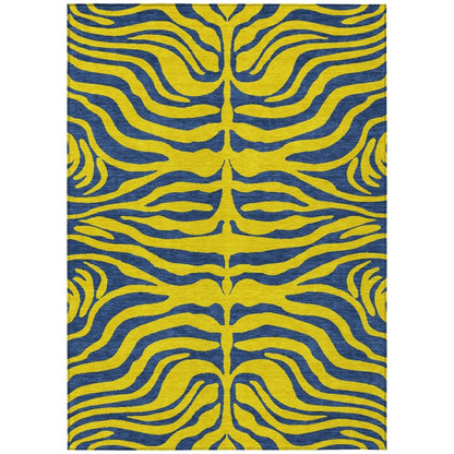 LOOMLAN Rugs Fernelle Gold Washable Indoor-Outdoor Rug