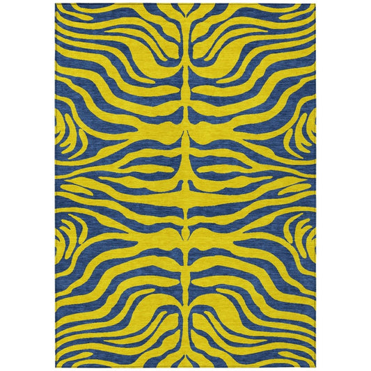 LOOMLAN Rugs Fernelle Gold Washable Indoor-Outdoor Rug
