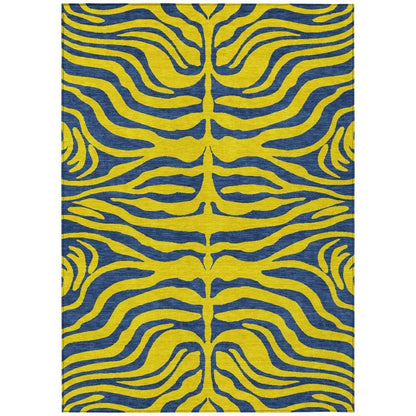 LOOMLAN Rugs Fernelle Gold Washable Indoor-Outdoor Rug