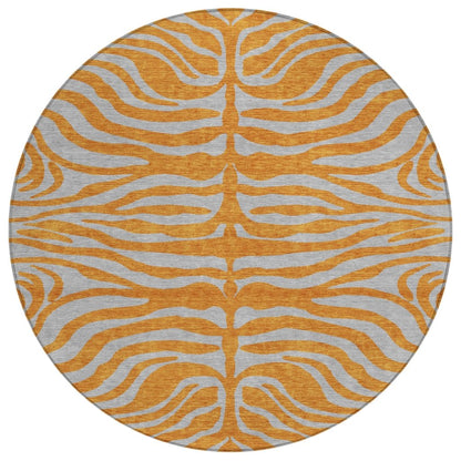 LOOMLAN Rugs Fernelle Orange Washable Indoor-Outdoor Rug