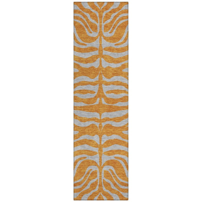 LOOMLAN Rugs Fernelle Orange Washable Indoor-Outdoor Rug