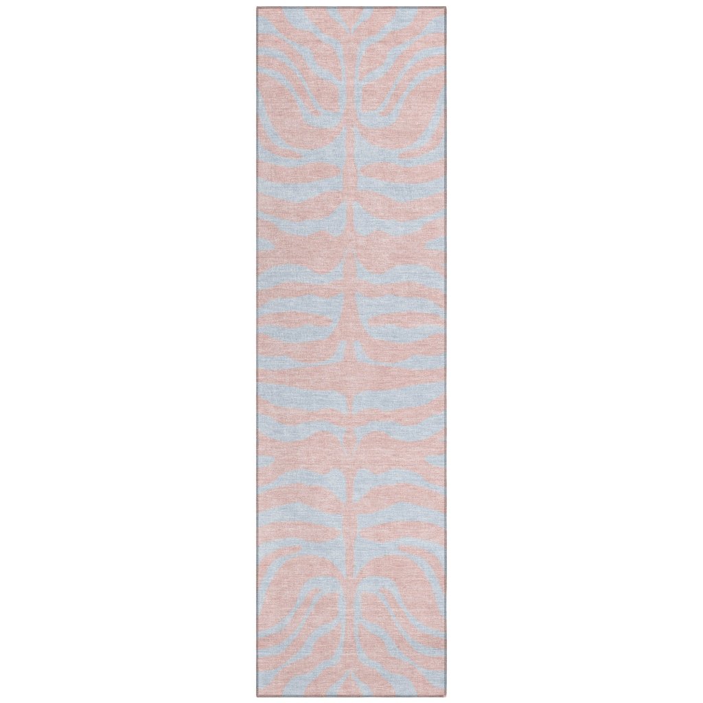 LOOMLAN Rugs Fernelle Pink Washable Indoor-Outdoor Rug