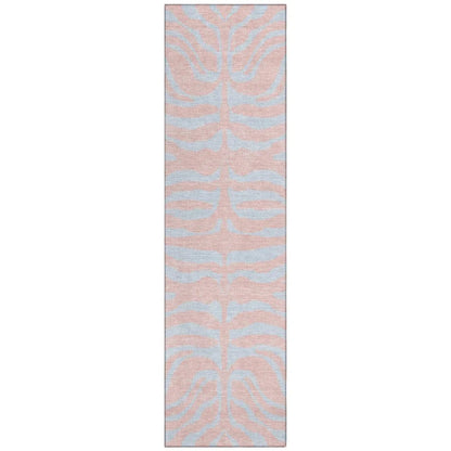 LOOMLAN Rugs Fernelle Pink Washable Indoor-Outdoor Rug