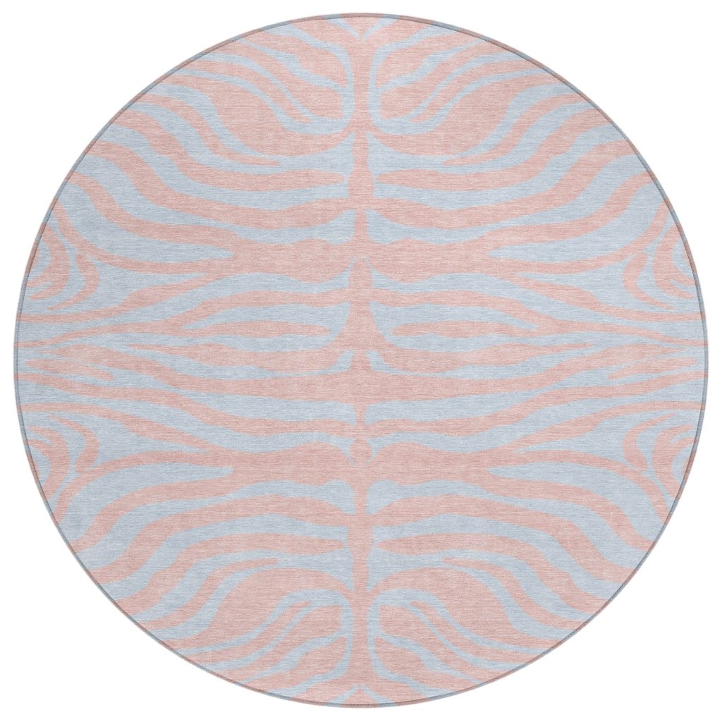 LOOMLAN Rugs Fernelle Pink Washable Indoor-Outdoor Rug