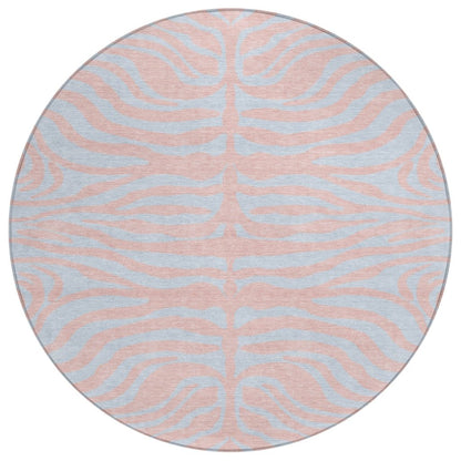 LOOMLAN Rugs Fernelle Pink Washable Indoor-Outdoor Rug