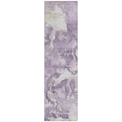 LOOMLAN Rugs Ferren Purple Washable Indoor-Outdoor Rug