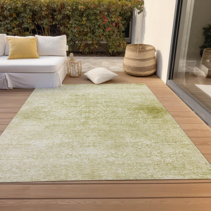 Kaelas Gold Washable Indoor-Outdoor Rug -- gold