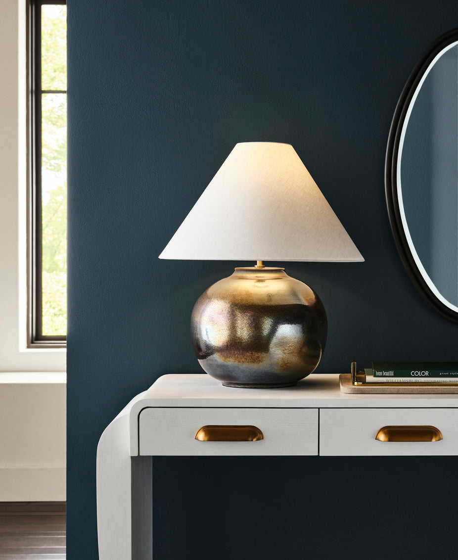 Wildwood Borgia Stunning Reactive Ceramic Table Lamp