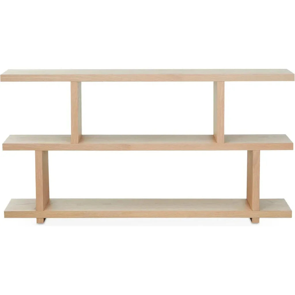 Miri Light Brown Wood Etagere -- view 2