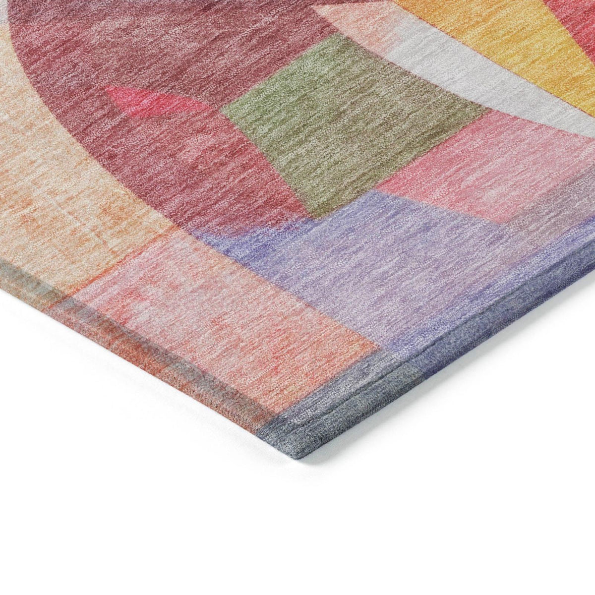 Jaelira Orange Washable Indoor-Outdoor Rug