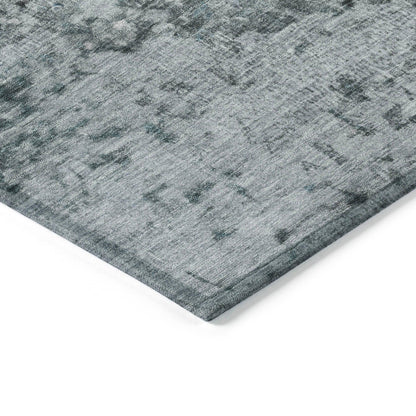 Iriain Denim Washable Indoor-Outdoor Rug