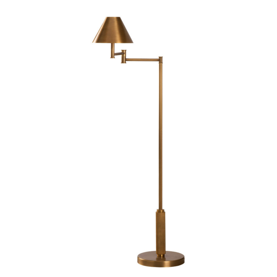 Wildwood Woodbury Antique Brass Finish Floor Lamp