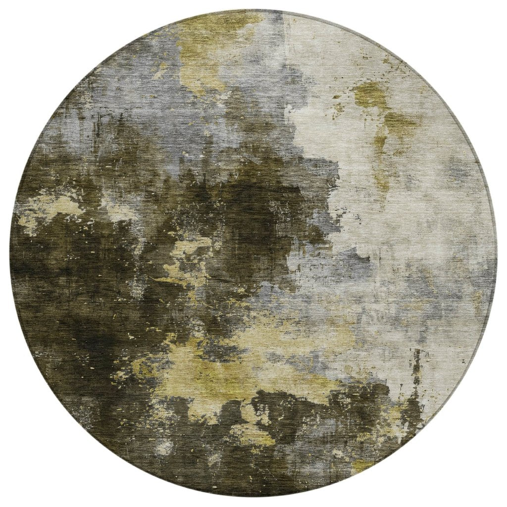LOOMLAN Rugs Fibra Brown Washable Indoor-Outdoor Rug