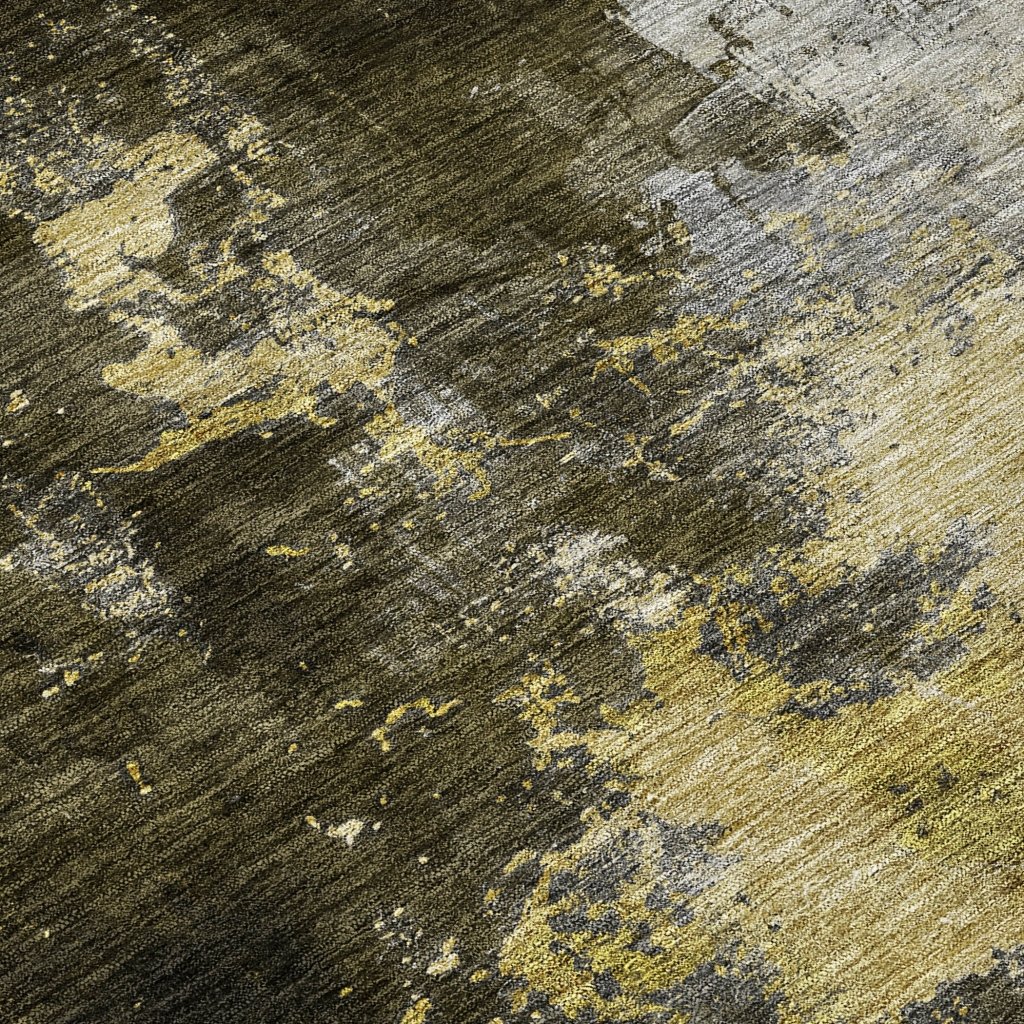 LOOMLAN Rugs Fibra Brown Washable Indoor-Outdoor Rug
