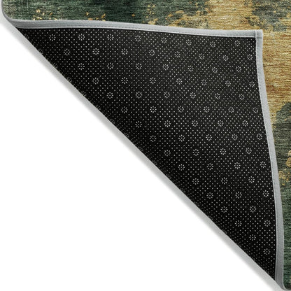 LOOMLAN Rugs Fibra Green Washable Indoor-Outdoor Rug