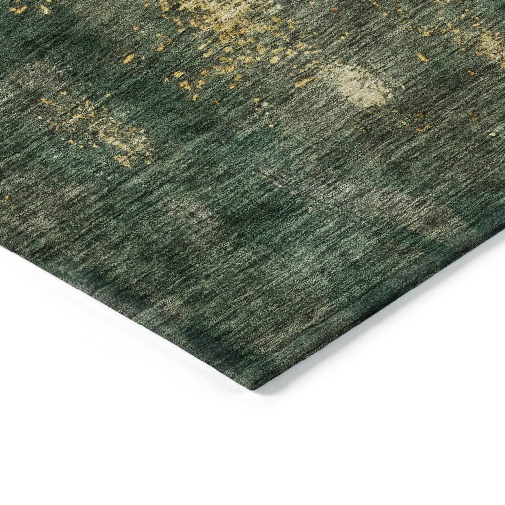 LOOMLAN Rugs Fibra Green Washable Indoor-Outdoor Rug