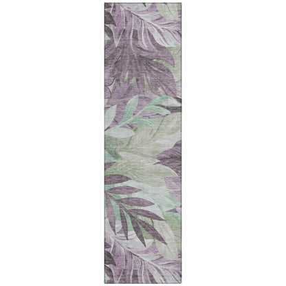 LOOMLAN Rugs Filone Purple Washable Indoor-Outdoor Rug