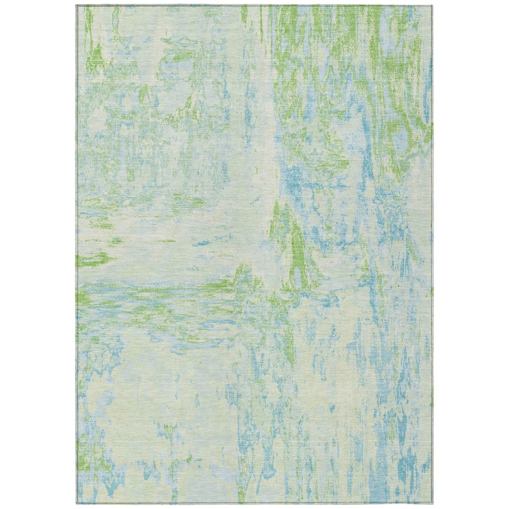 LOOMLAN Rugs Floraé Green Washable Indoor-Outdoor Rug