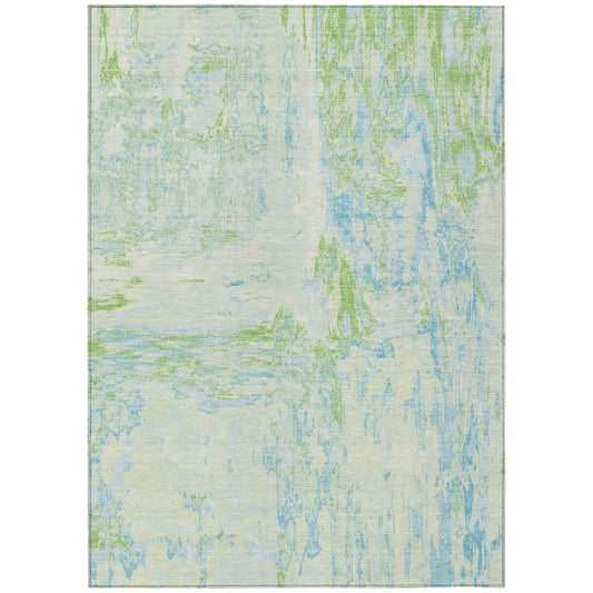 LOOMLAN Rugs Floraé Green Washable Indoor-Outdoor Rug