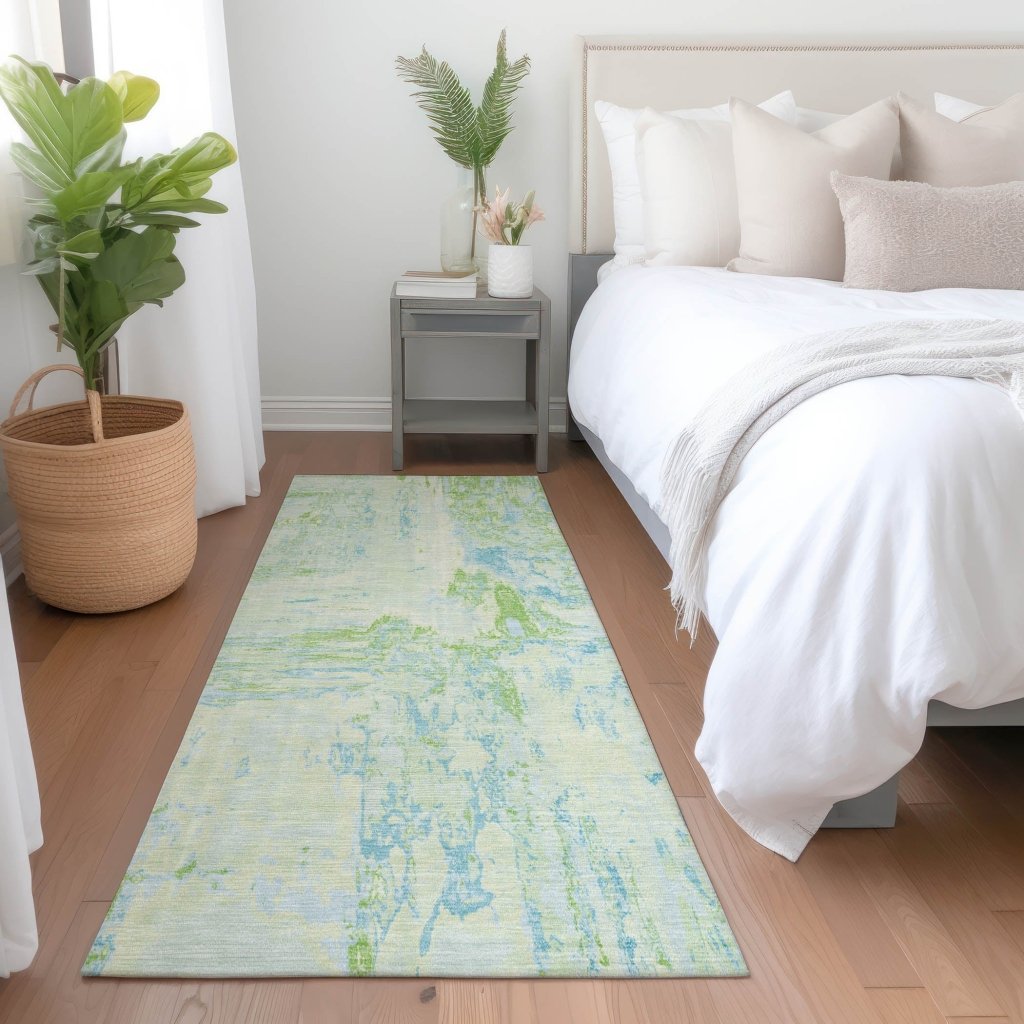 LOOMLAN Rugs Floraé Green Washable Indoor-Outdoor Rug