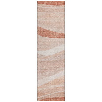 LOOMLAN Rugs Florence Orange Washable Indoor-Outdoor Rug