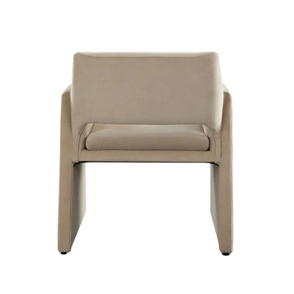 Flynn Light Camel Performance Velvet Dining Chair - LOOMLAN - Diamond Sofa - Dining Chairs