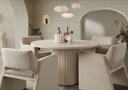 Flynn Light Camel Performance Velvet Dining Chair - LOOMLAN - Diamond Sofa - Dining Chairs