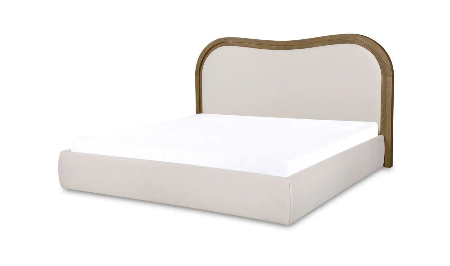 Camilla Fabric Wave Design Bed