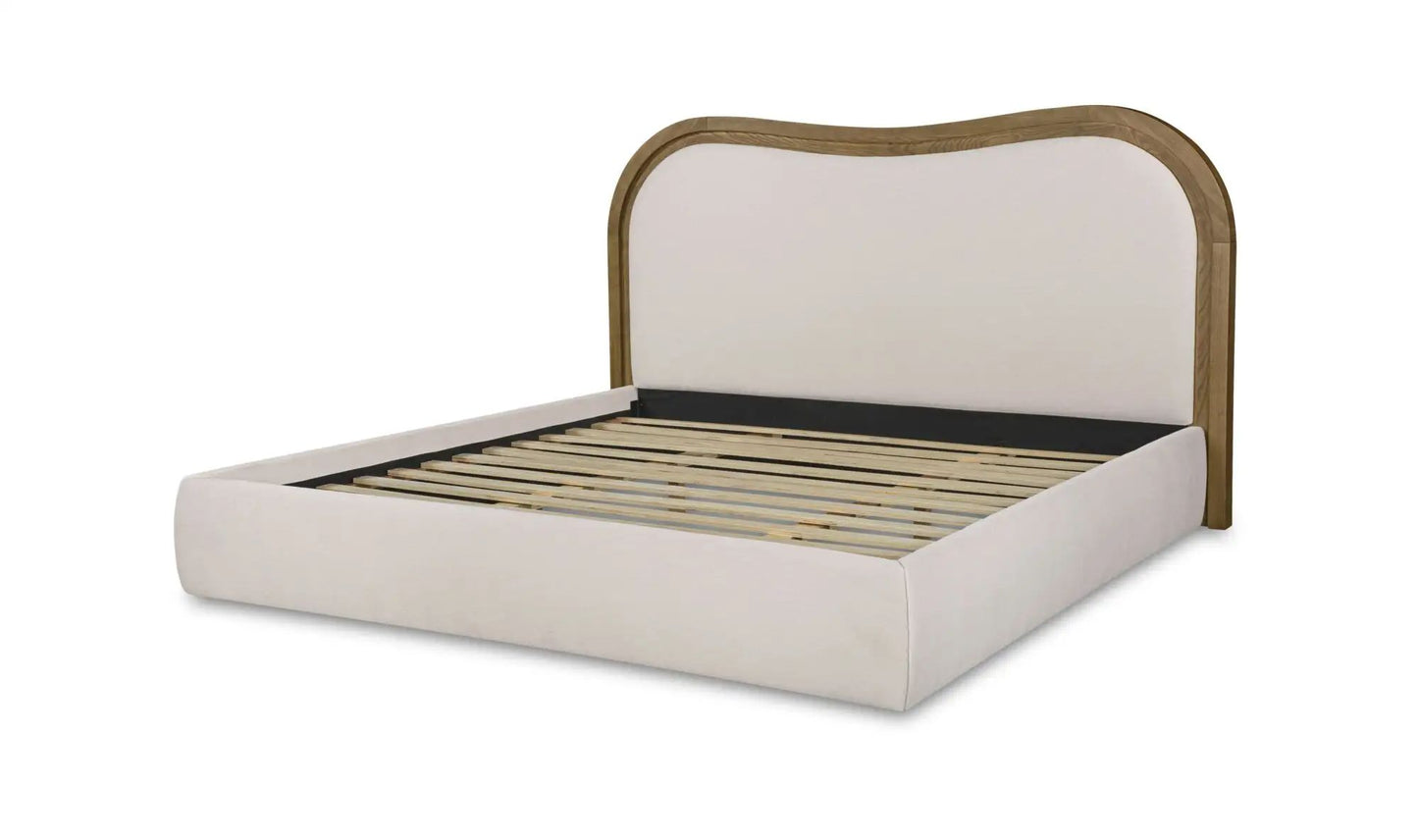 Camilla Fabric Wave Design Bed