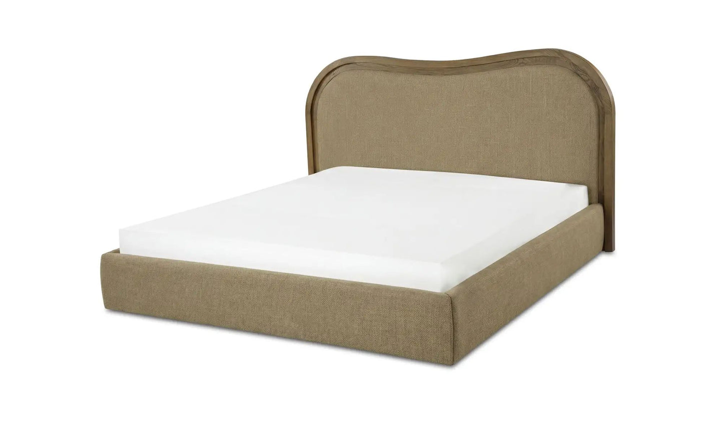 Camilla Fabric Wave Design Bed