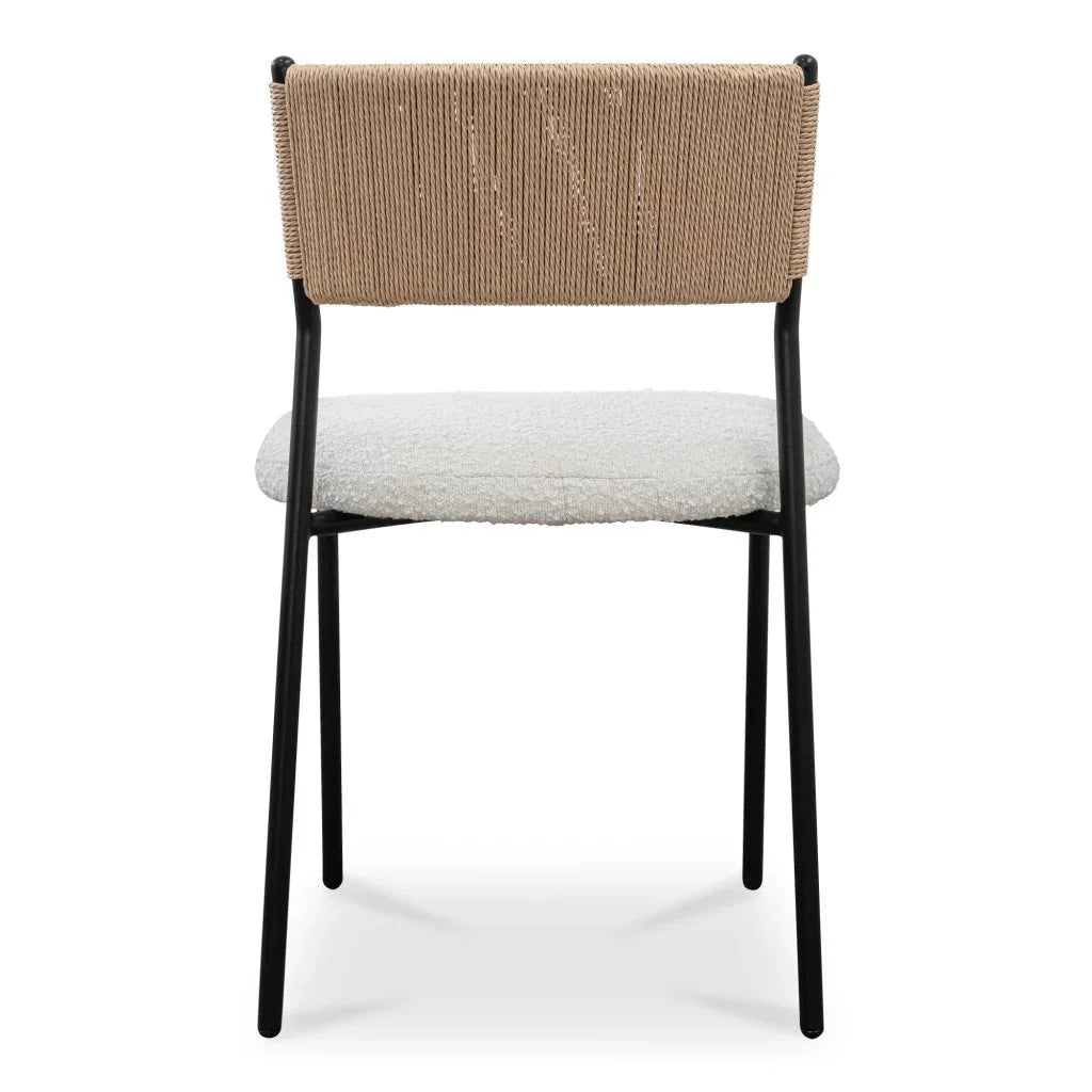 Foley Modern White Dining Chair (Set Of 2) - LOOMLAN - Moe's Home - Dining Chairs