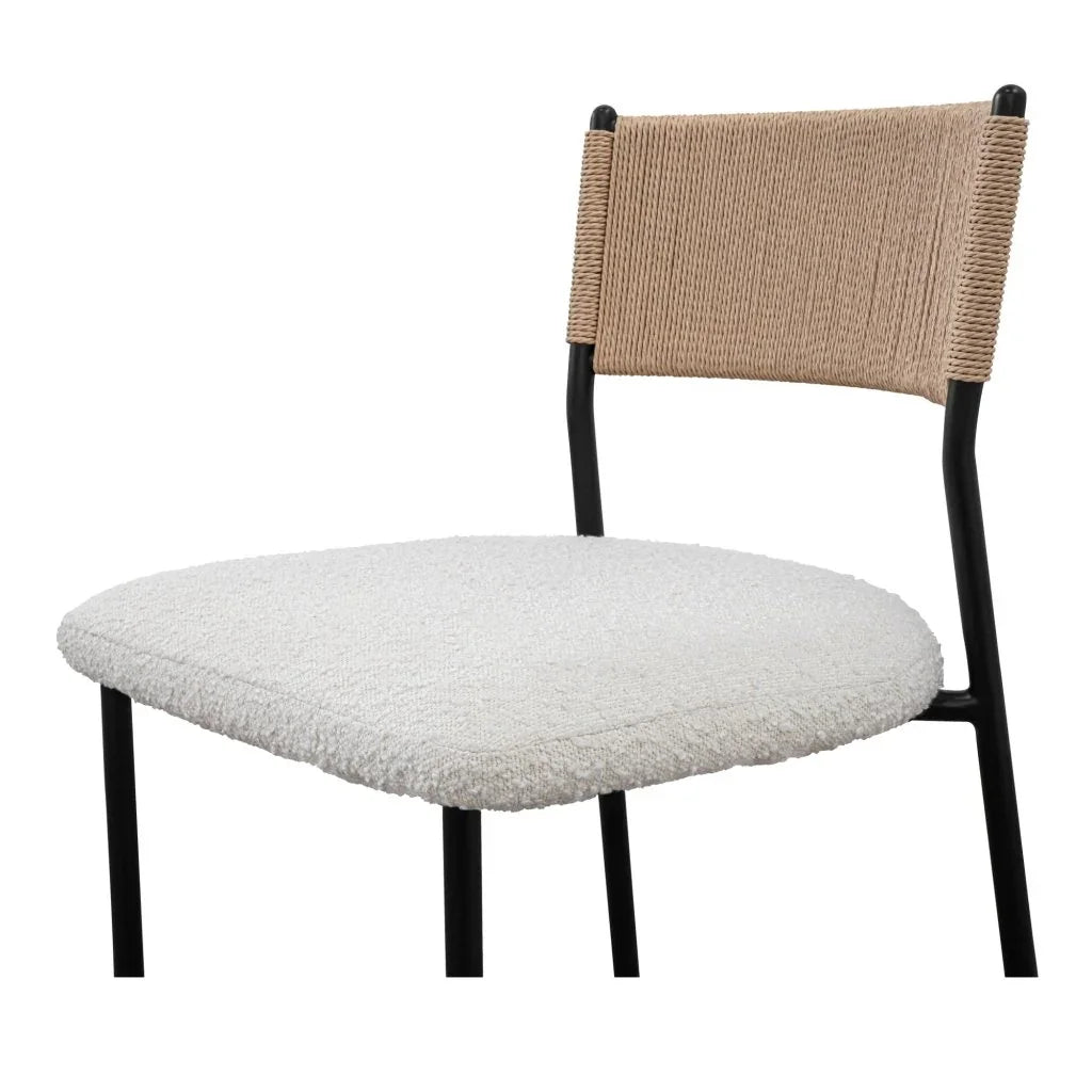 Foley Modern White Dining Chair (Set Of 2) - LOOMLAN - Moe's Home - Dining Chairs