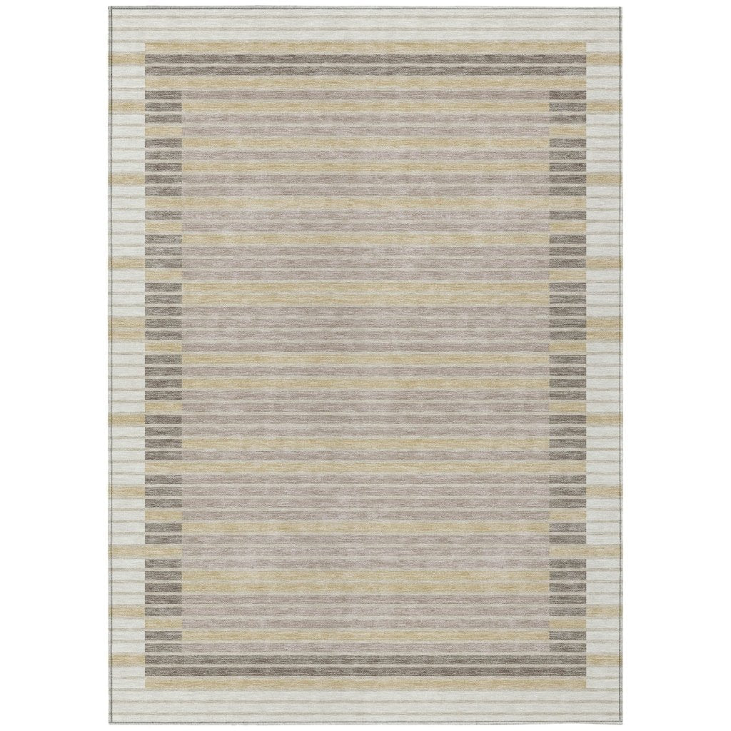 LOOMLAN Rugs Formelle Ivory Washable Indoor-Outdoor Rug