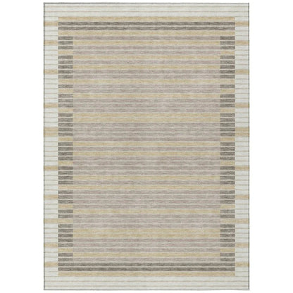 LOOMLAN Rugs Formelle Ivory Washable Indoor-Outdoor Rug