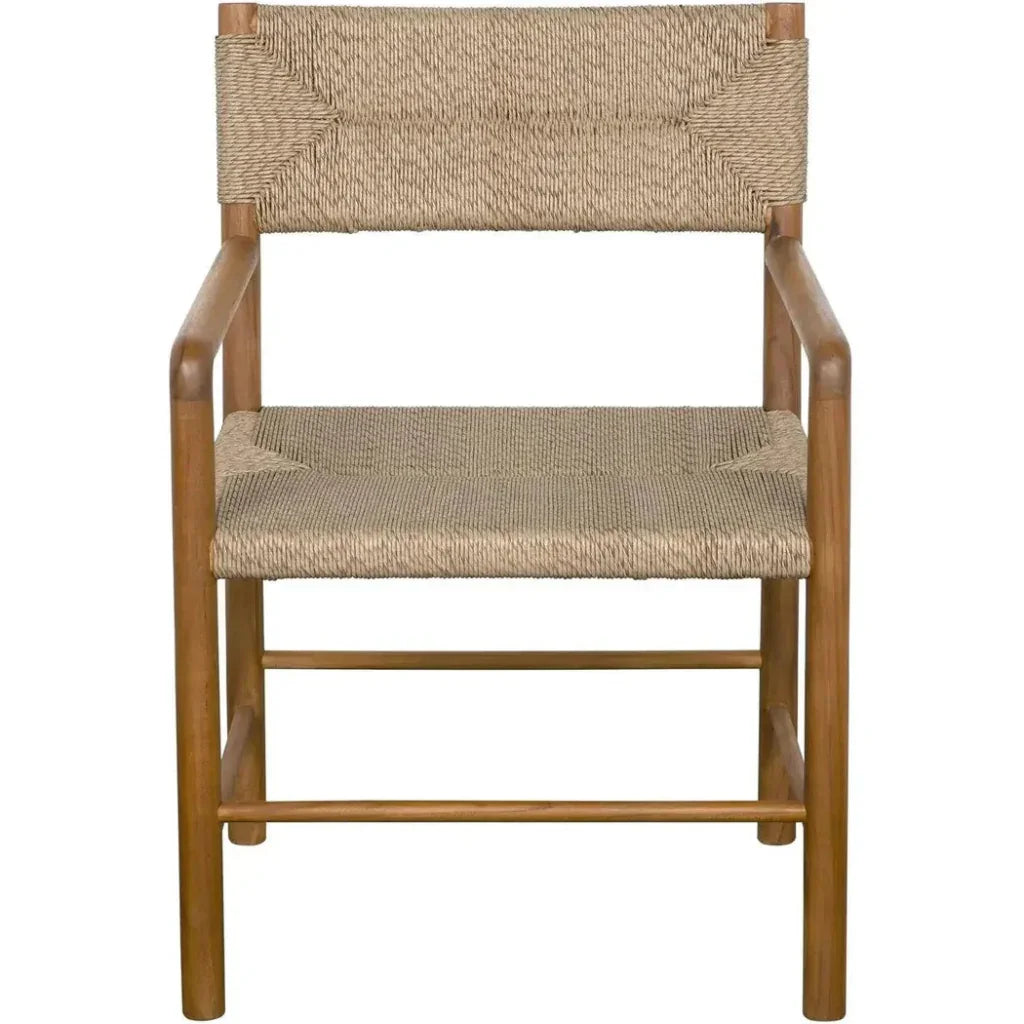 Noir Franco Teak Wood Arm Chair