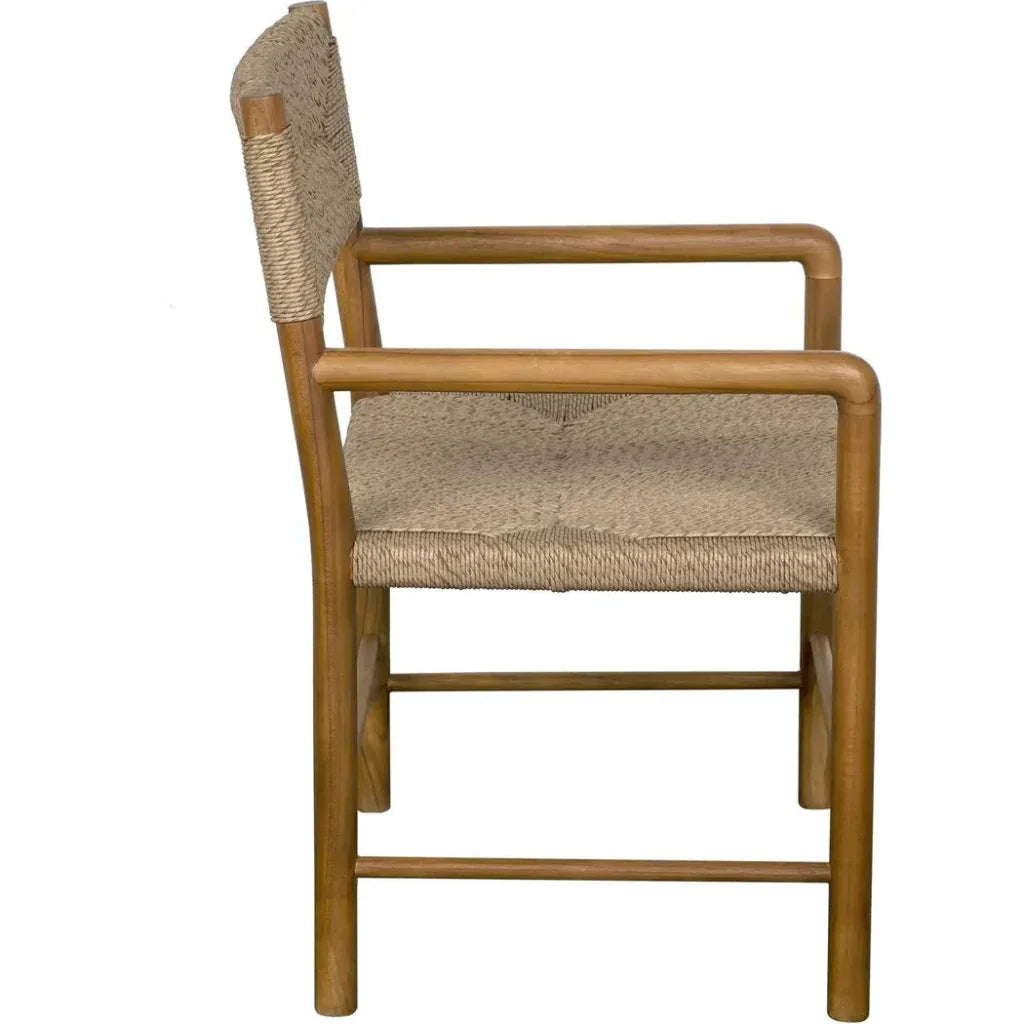 Noir Franco Teak Wood Arm Chair