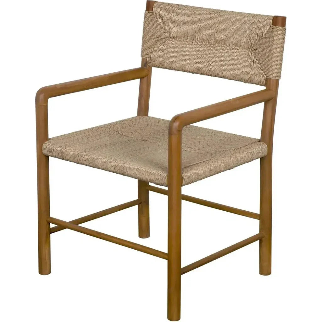 Noir Franco Teak Wood Arm Chair