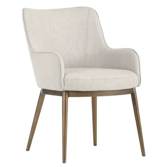 SUNPAN Franklin Leather Modern Dining Armchair