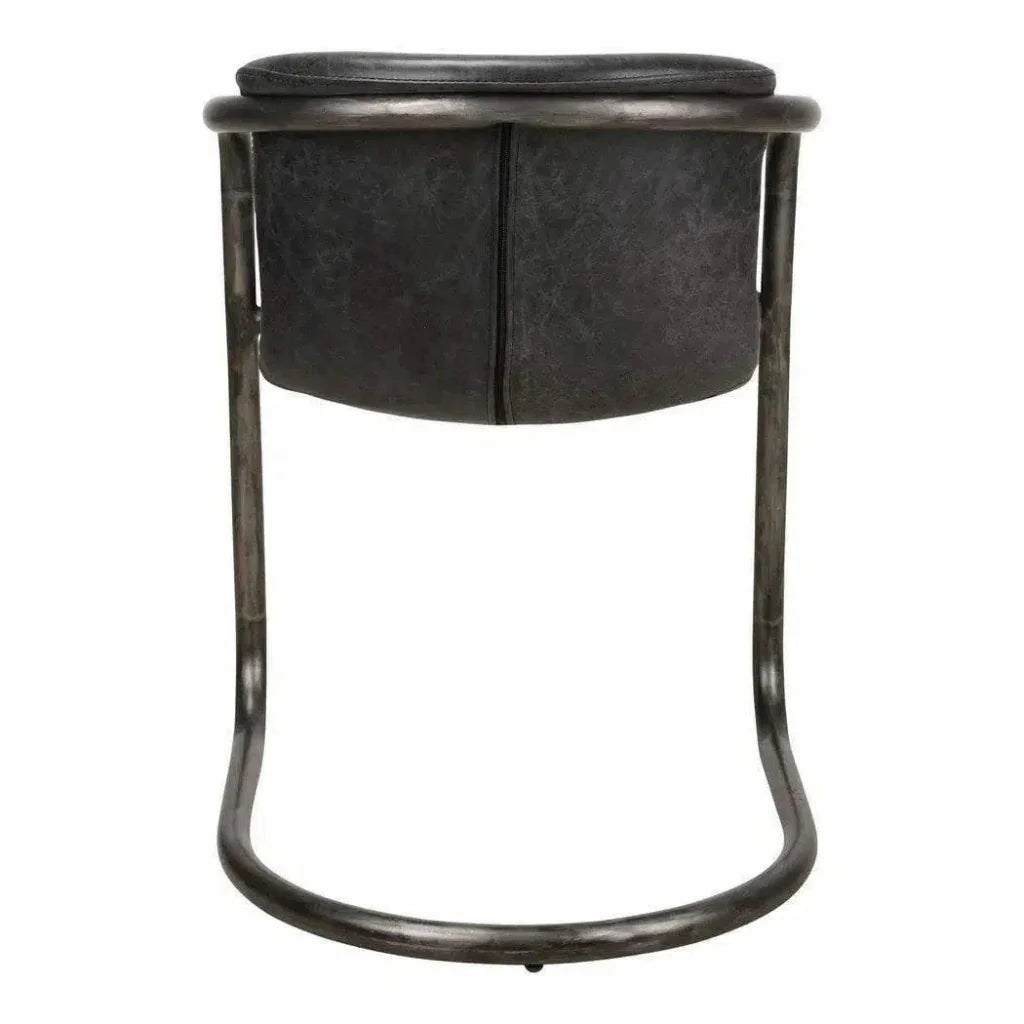 Moe's Home Freeman Grazed Leather Dining Chair 2PC
