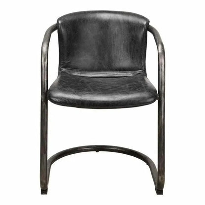 Moe's Home Freeman Grazed Leather Dining Chair 2PC