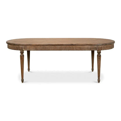 French Antique Reproduction Dining Table - LOOMLAN - Sarreid - Dining Tables